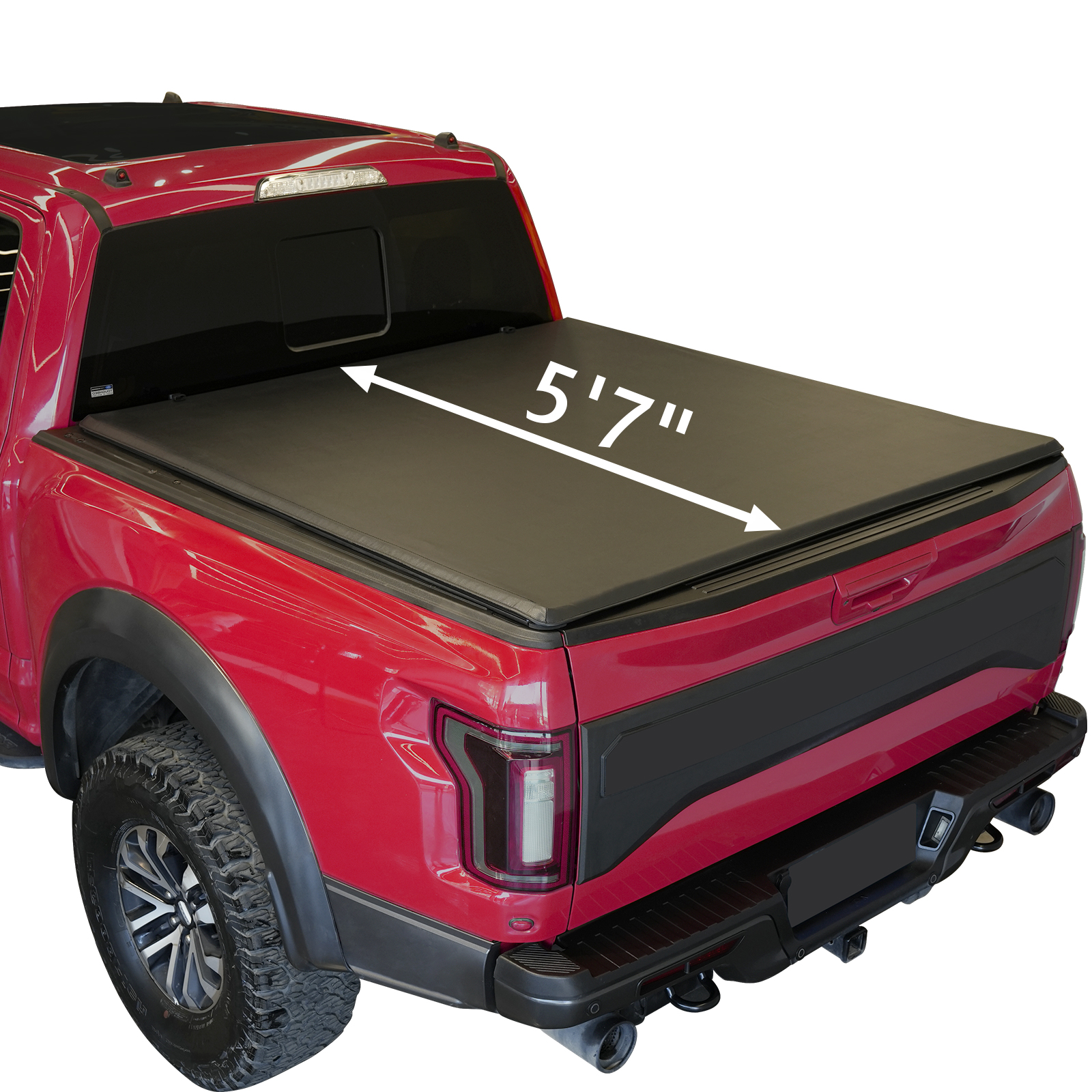 For Nissan Titan 04-15 Fleetside 5.7Ft Bed Soft Vinyl Roll Up